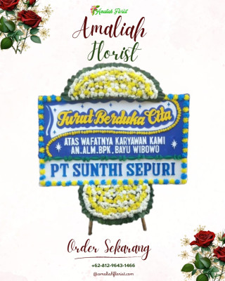 Papan Bunga Duka di Mekarsari