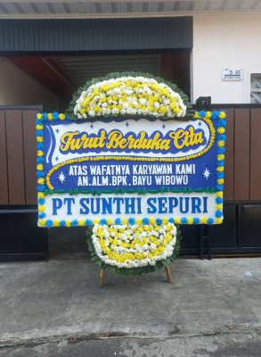 Papan Bunga Duka di Mekarsari
