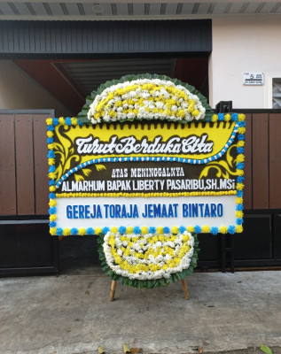 Papan Bunga Duka di Mekarsari
